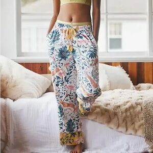 Anthropologie Kelly Louise Judd Forest Fable Flannel Pajama Pants Lounge